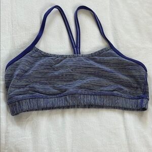 Lululemon purple Women's Striped Sports Bra size 8